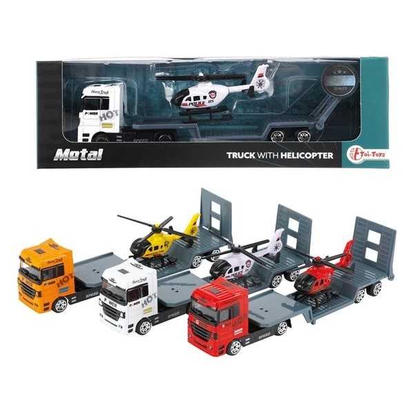 Toi Toys Vrachtwagen met helikopter - 1